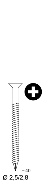 Scrail 25/28x40 verzinkt TX 15