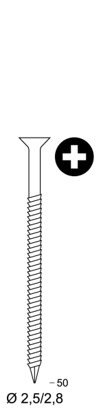 Scrail 25/28x50 verzinkt TX15