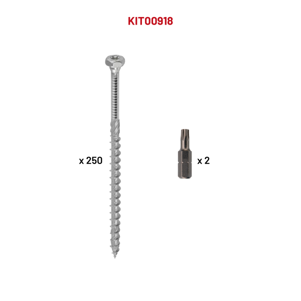 250 VBHT 8,0 x 120 + 2 emb TX4