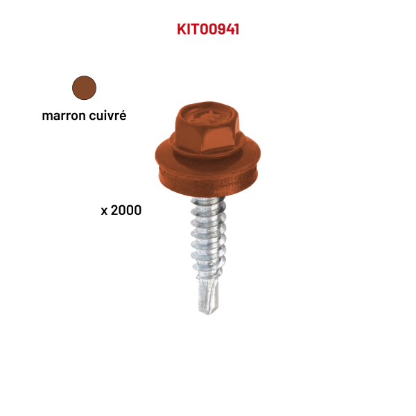 2000 VCAC 4,8x25 marron cuivré