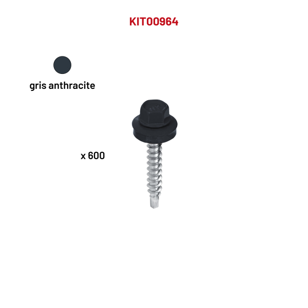 600 VHB 4,8x70 Gris anthracit