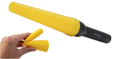 Verkehrsstab Gelb aus flexible