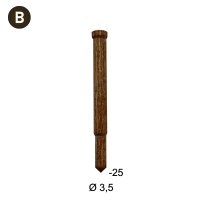 Lignoloc 3,5 x 25 bois